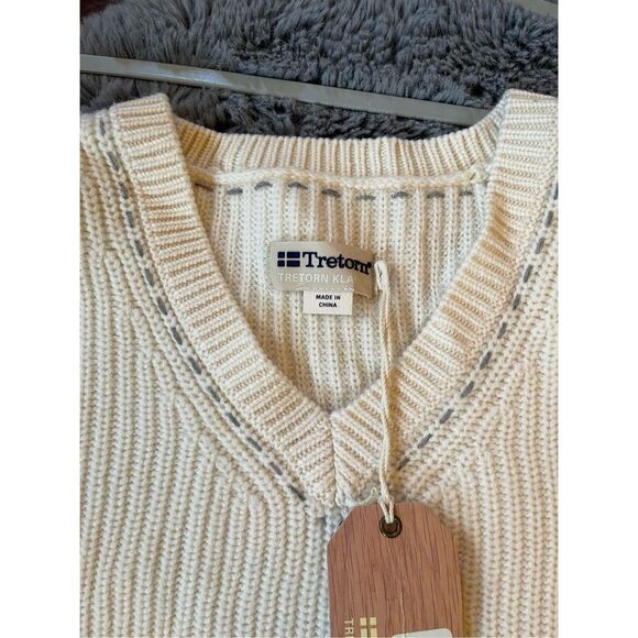 NWT tretorn 100% wool oversized sweater size large - Picture 5 of 8